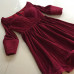 Rochie din tesatura plisata rosu rubin